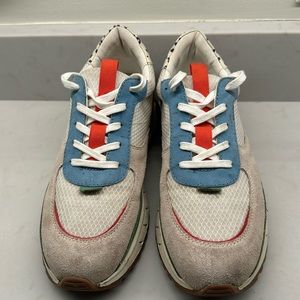 Madewell Kickoff Trainer Sneakers in recycled mesh and leather size 10M